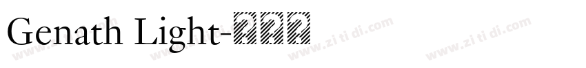 Genath Light字体转换